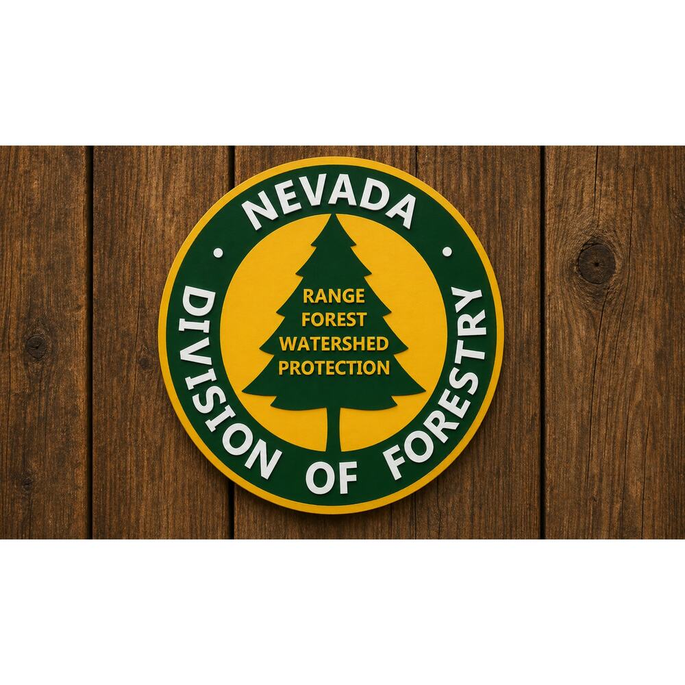 Nevada Division of Forestry Sign Forest Protection Agriculture DNR Outdoors Park